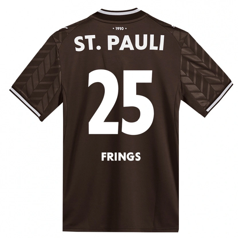 Danxen Kinder Emma Frings #25 Kaffee Weiß Heimtrikot Trikot 2026/27 T-Shirt