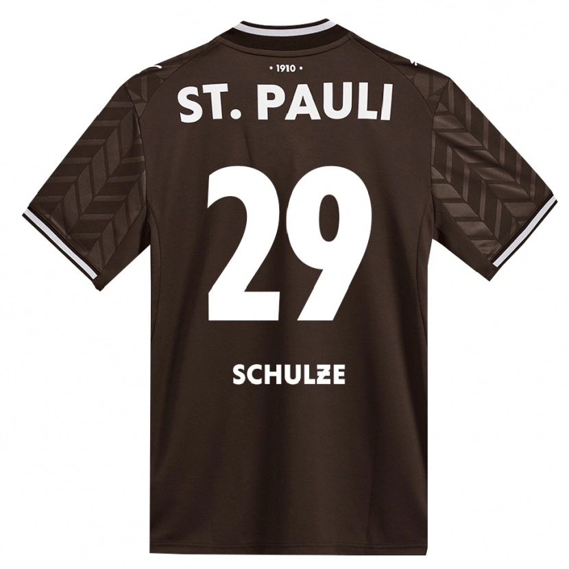Danxen Kinder Lucas Schulze #29 Kaffee Weiß Heimtrikot Trikot 2026/27 T-Shirt
