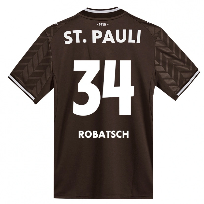 Danxen Kinder Jannik Robatsch #34 Kaffee Weiß Heimtrikot Trikot 2026/27 T-Shirt