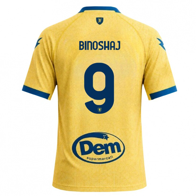 Danxen Kinder Samuele Binoshaj #9 Khaki Schwarz Blau Heimtrikot Trikot 2026/27 T-Shirt