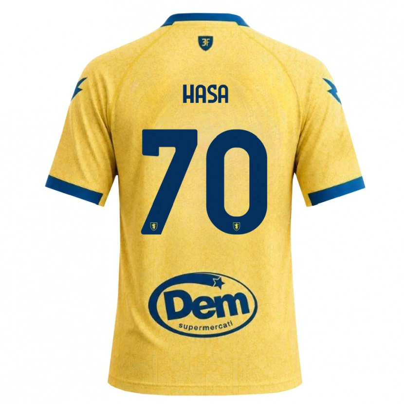 Danxen Kinder Luis Hasa #70 Khaki Schwarz Blau Heimtrikot Trikot 2026/27 T-Shirt