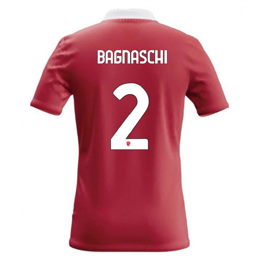 Danxen Kinder Alessandro Bagnaschi #2 Rot Weiß Heimtrikot Trikot 2026/27 T-Shirt