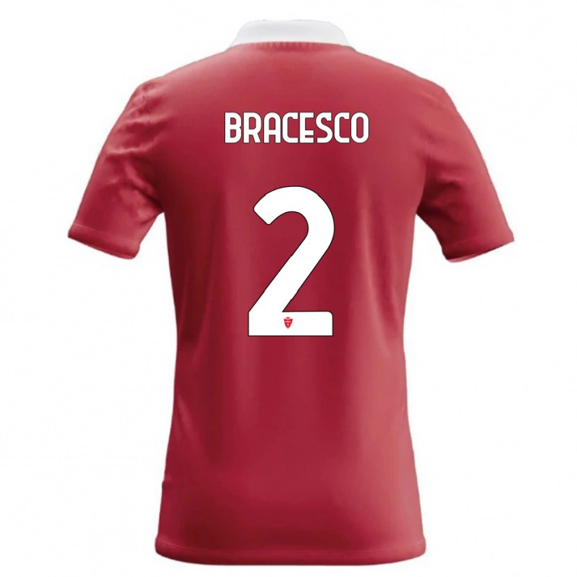Danxen Kinder Riccardo Bracesco #2 Rot Weiß Heimtrikot Trikot 2026/27 T-Shirt