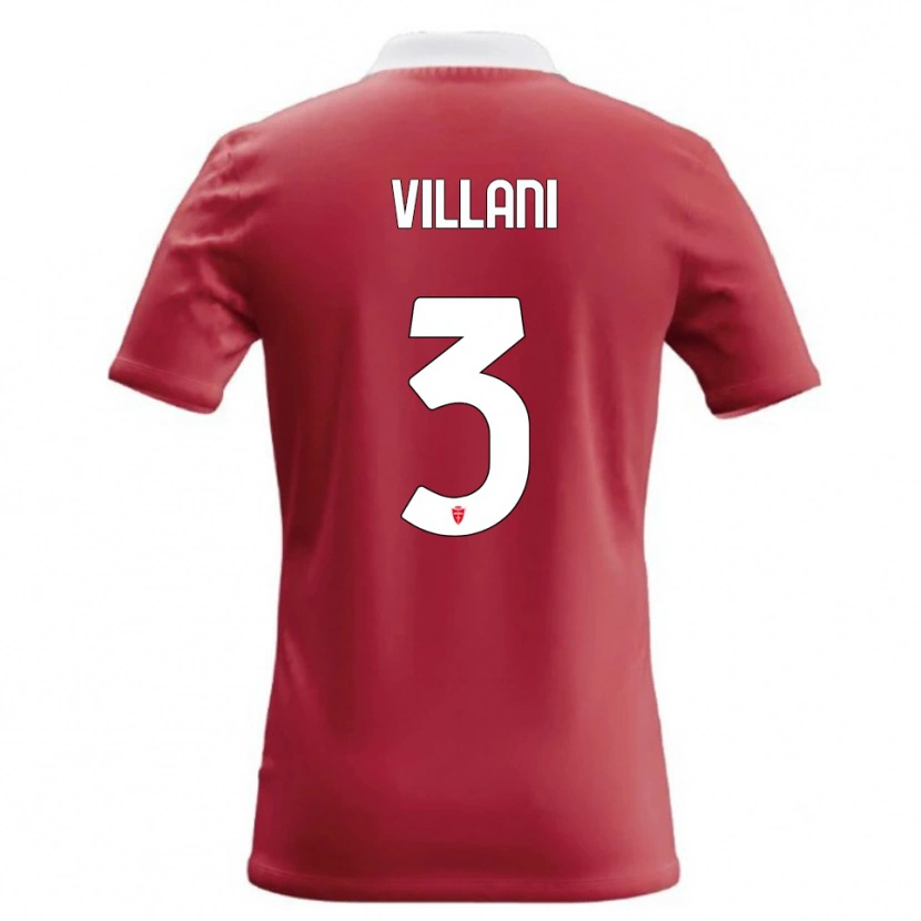 Danxen Kinder Matteo Villani #3 Rot Weiß Heimtrikot Trikot 2026/27 T-Shirt