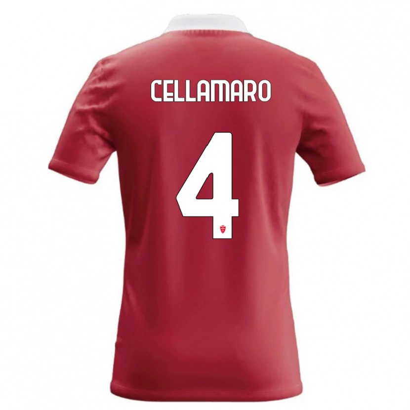 Danxen Kinder Simone Cellamaro #4 Rot Weiß Heimtrikot Trikot 2026/27 T-Shirt