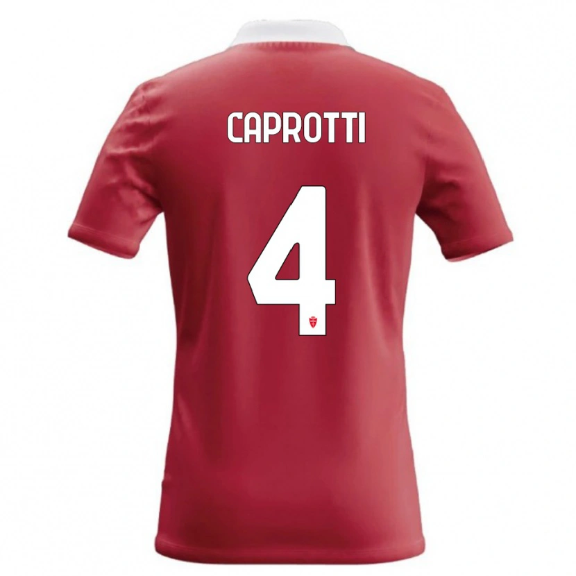 Danxen Kinder Carlo Caprotti #4 Rot Weiß Heimtrikot Trikot 2026/27 T-Shirt