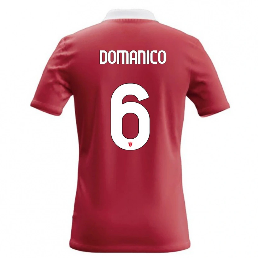 Danxen Kinder Saverio Domanico #6 Rot Weiß Heimtrikot Trikot 2026/27 T-Shirt