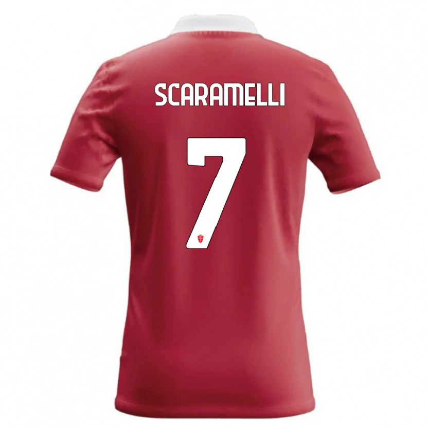 Danxen Kinder Endris Scaramelli #7 Rot Weiß Heimtrikot Trikot 2026/27 T-Shirt