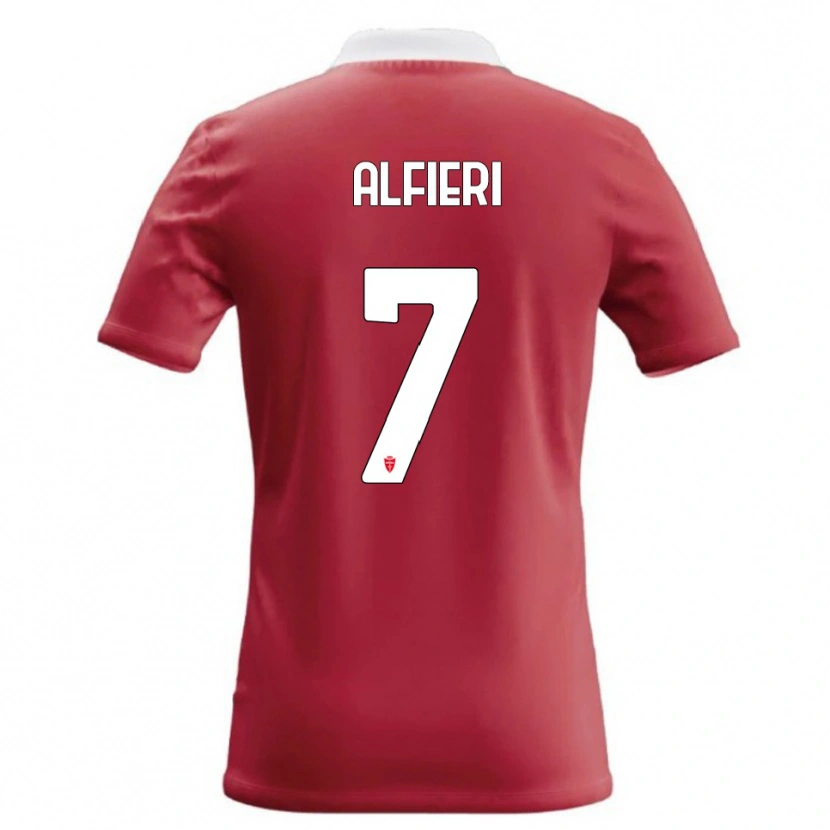 Danxen Kinder Orazio Alfieri #7 Rot Weiß Heimtrikot Trikot 2026/27 T-Shirt