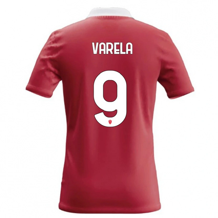 Danxen Kinder Gustavo Varela #9 Rot Weiß Heimtrikot Trikot 2026/27 T-Shirt