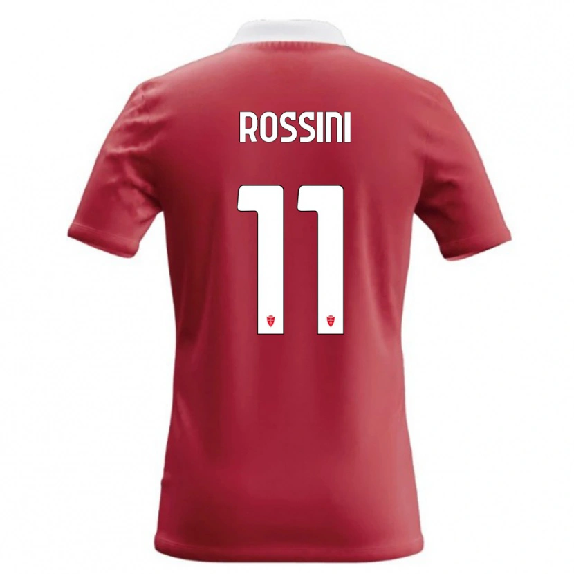 Danxen Kinder Andrea Rossini #11 Rot Weiß Heimtrikot Trikot 2026/27 T-Shirt