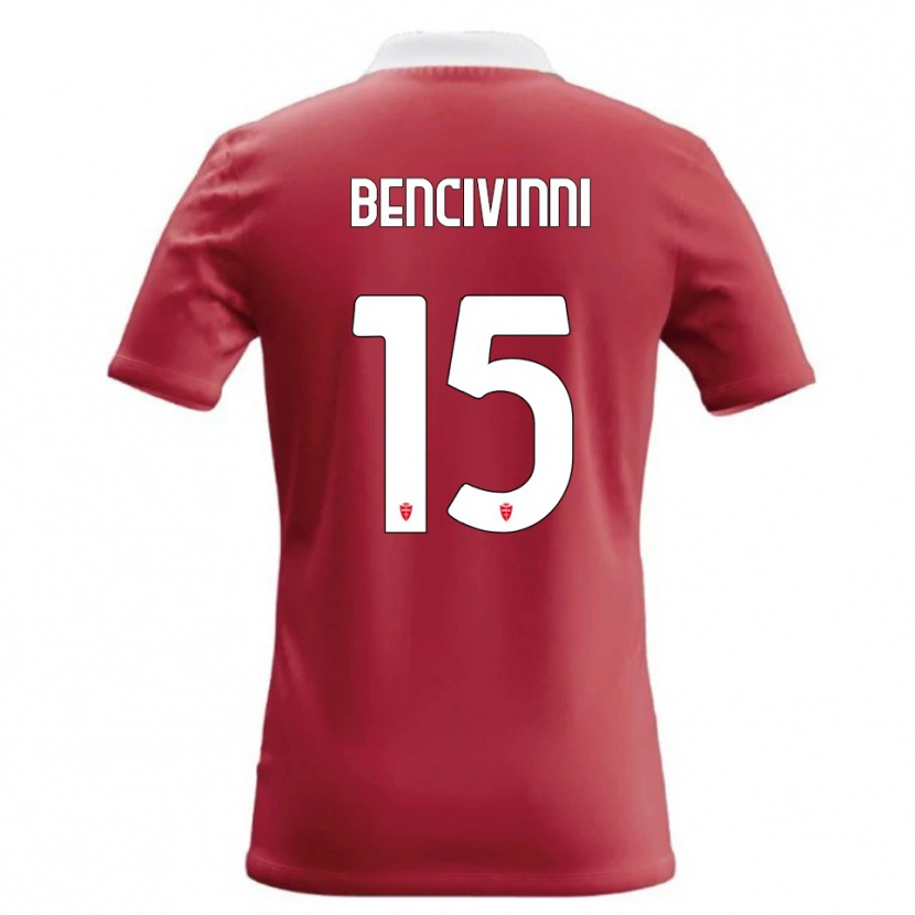 Danxen Kinder Boris Bencivinni #15 Rot Weiß Heimtrikot Trikot 2026/27 T-Shirt
