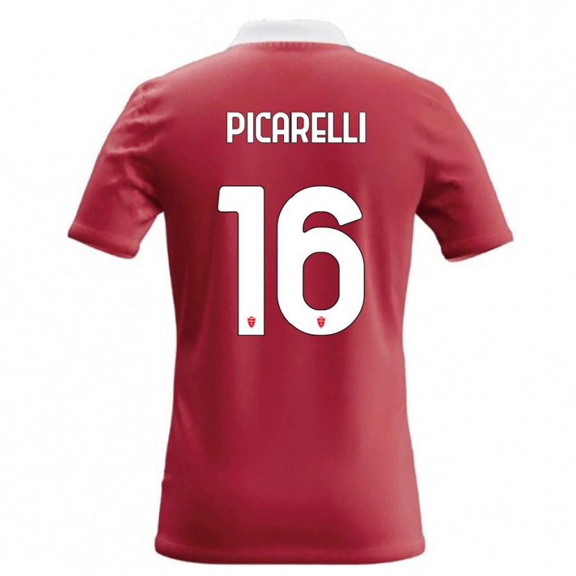 Danxen Kinder Marco Picarelli #16 Rot Weiß Heimtrikot Trikot 2026/27 T-Shirt