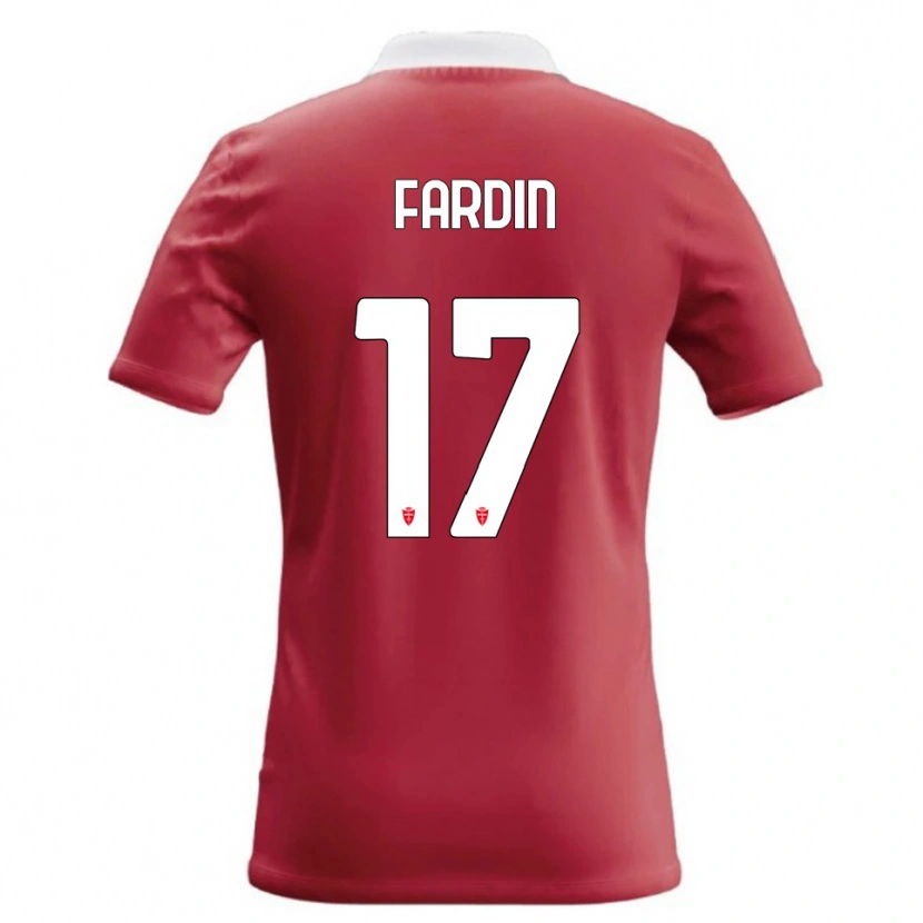 Danxen Kinder Giulio Fardin #17 Rot Weiß Heimtrikot Trikot 2026/27 T-Shirt