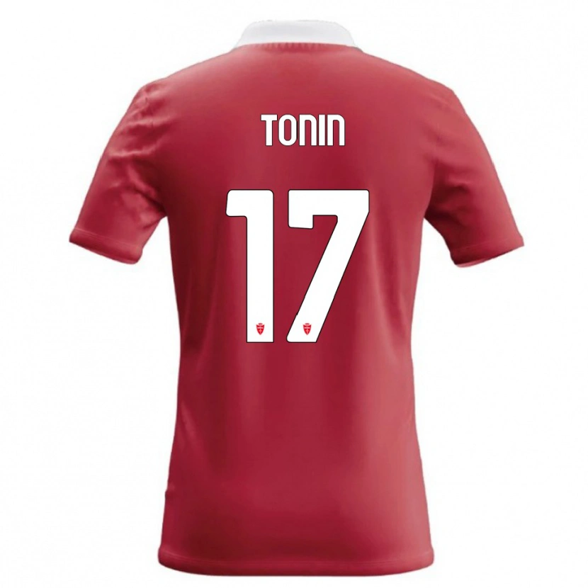 Danxen Kinder Andrea Tonin #17 Rot Weiß Heimtrikot Trikot 2026/27 T-Shirt