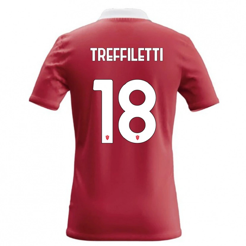 Danxen Kinder Danilo Treffiletti #18 Rot Weiß Heimtrikot Trikot 2026/27 T-Shirt
