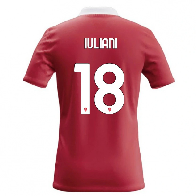Danxen Kinder Giacomo Iuliani #18 Rot Weiß Heimtrikot Trikot 2026/27 T-Shirt
