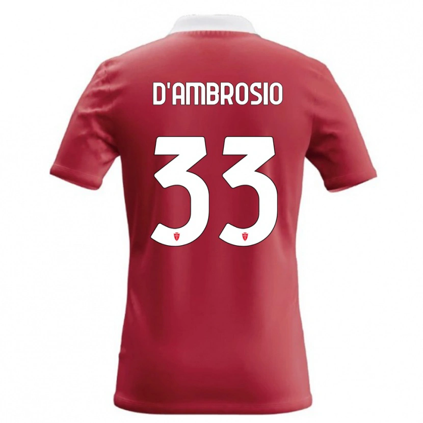 Danxen Kinder Danilo D'ambrosio #33 Rot Weiß Heimtrikot Trikot 2026/27 T-Shirt