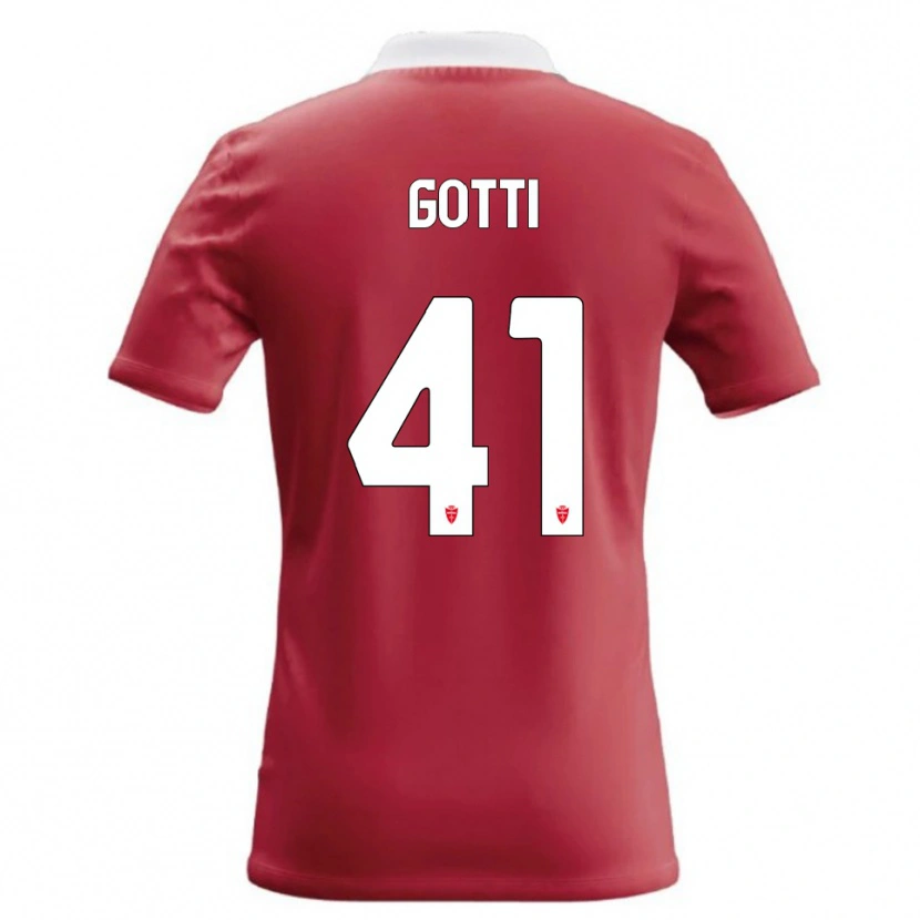Danxen Kinder Andrea Gotti #41 Rot Weiß Heimtrikot Trikot 2026/27 T-Shirt