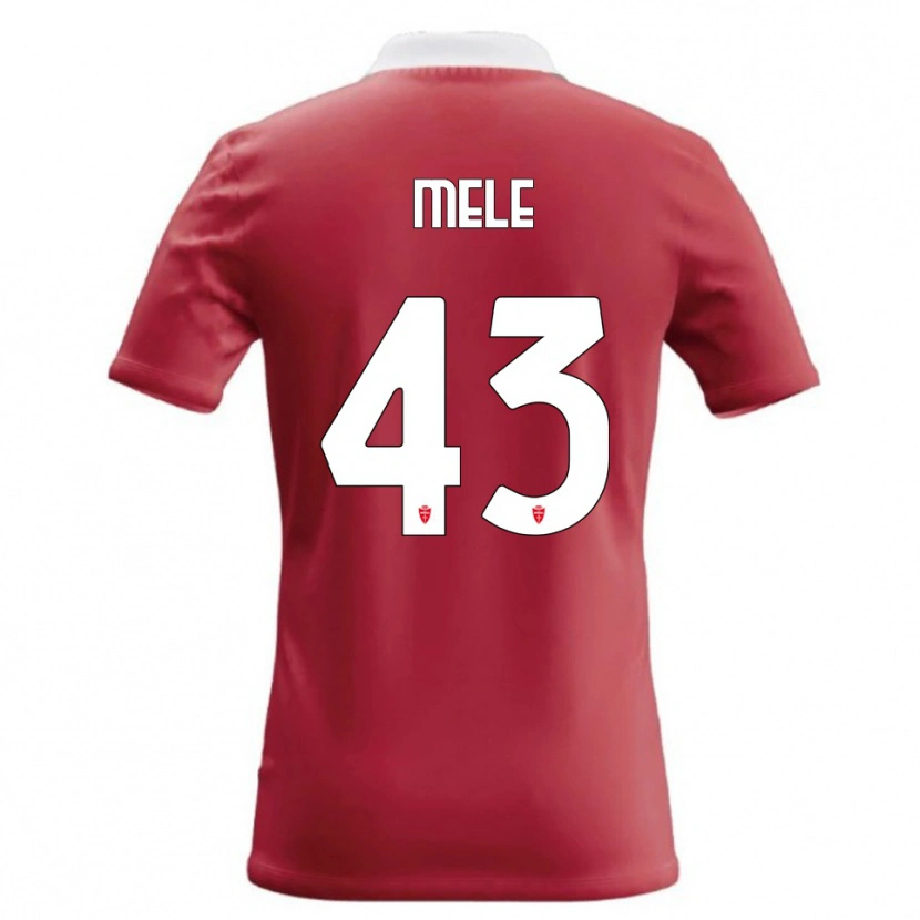 Danxen Kinder Fabio Mele #43 Rot Weiß Heimtrikot Trikot 2026/27 T-Shirt