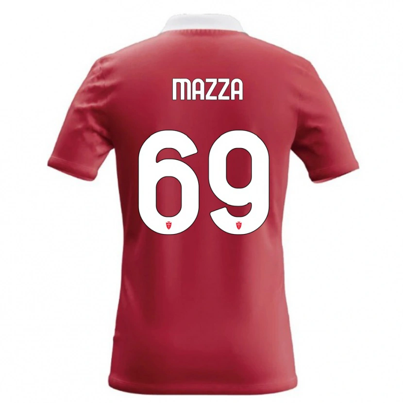 Danxen Kinder Andrea Mazza #69 Rot Weiß Heimtrikot Trikot 2026/27 T-Shirt