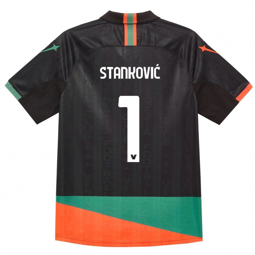 Danxen Kinder Filip Stanković #1 Schwarz Orange Grün Heimtrikot Trikot 2026/27 T-Shirt