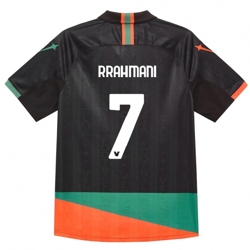 Danxen Kinder Albion Rrahmani #7 Schwarz Orange Grün Heimtrikot Trikot 2026/27 T-Shirt