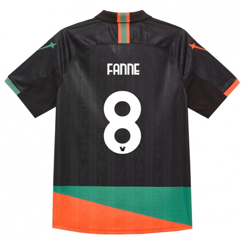 Danxen Kinder Lamine Fanne #8 Schwarz Orange Grün Heimtrikot Trikot 2026/27 T-Shirt