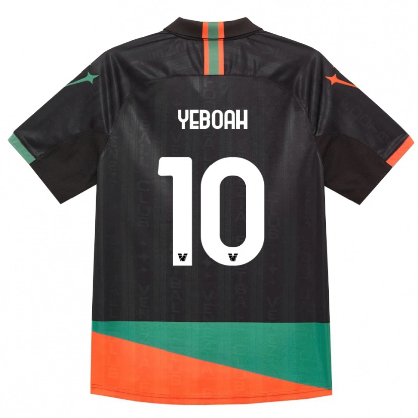 Danxen Kinder John Yeboah #10 Schwarz Orange Grün Heimtrikot Trikot 2026/27 T-Shirt
