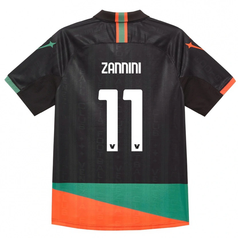 Danxen Kinder Sofia Zannini #11 Schwarz Orange Grün Heimtrikot Trikot 2026/27 T-Shirt