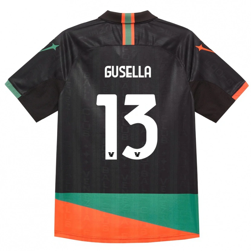 Danxen Kinder Pietro Gusella #13 Schwarz Orange Grün Heimtrikot Trikot 2026/27 T-Shirt