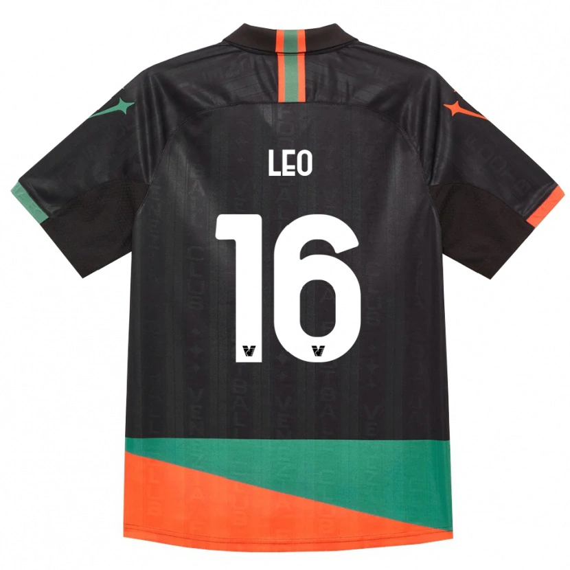 Danxen Kinder Andrea Leo #16 Schwarz Orange Grün Heimtrikot Trikot 2026/27 T-Shirt