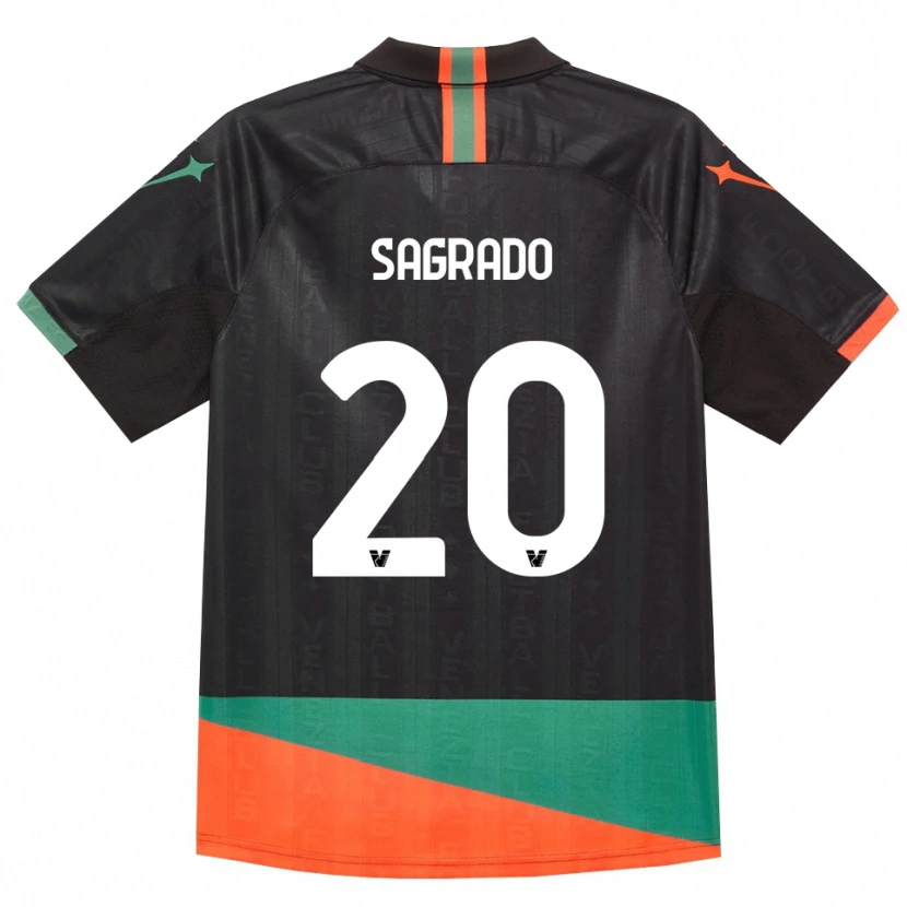 Danxen Kinder Richie Sagrado #20 Schwarz Orange Grün Heimtrikot Trikot 2026/27 T-Shirt