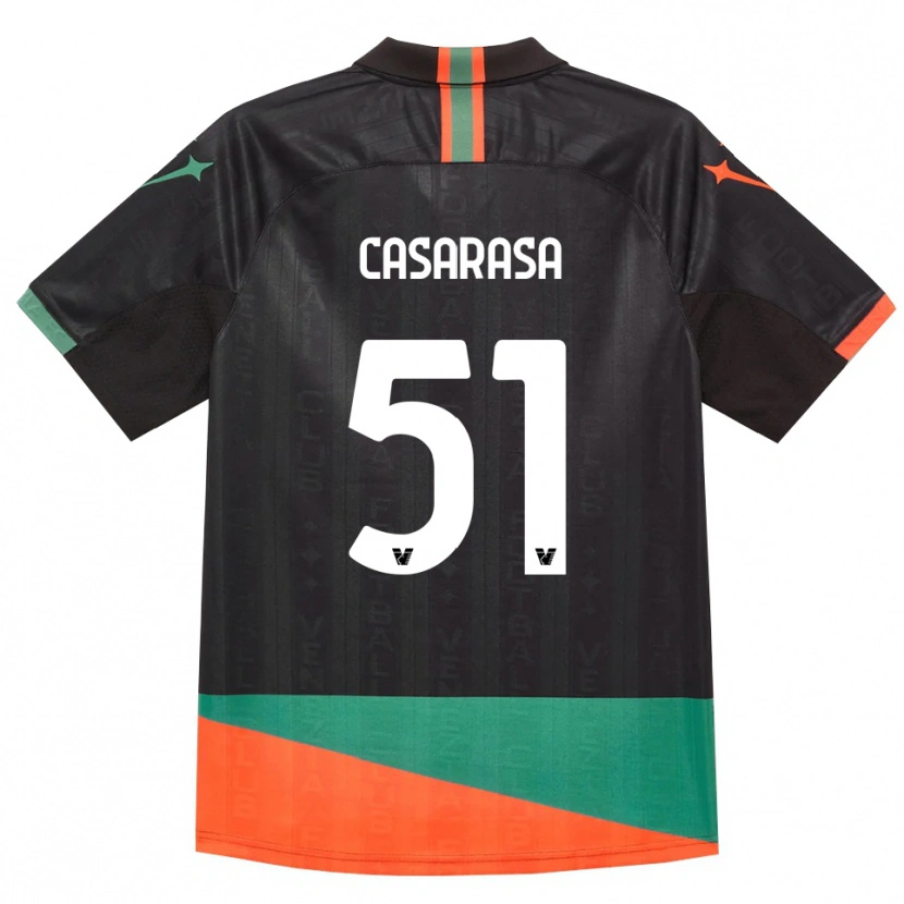 Danxen Kinder Asia Casarasa #51 Schwarz Orange Grün Heimtrikot Trikot 2026/27 T-Shirt