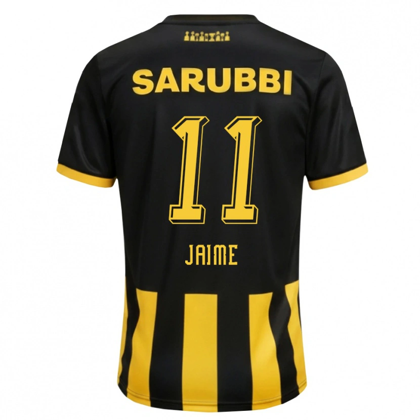 Danxen Kinder Leonel Jaime #11 Schwarz Gelb Heimtrikot Trikot 2026/27 T-Shirt