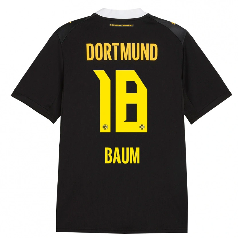Danxen Kinder Celina Baum #18 Schwarz Rot Gelb Auswärtstrikot Trikot 2026/27 T-Shirt