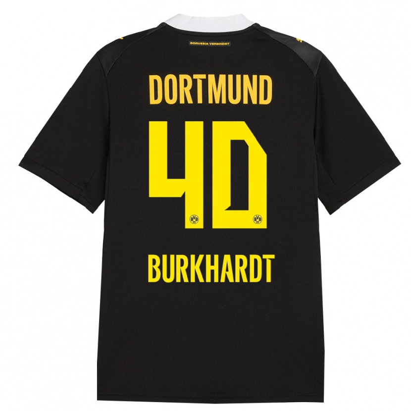 Danxen Kinder Till Burkhardt #40 Schwarz Rot Gelb Auswärtstrikot Trikot 2026/27 T-Shirt