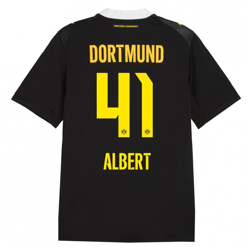 Danxen Kinder Mathis Albert #41 Schwarz Rot Gelb Auswärtstrikot Trikot 2026/27 T-Shirt