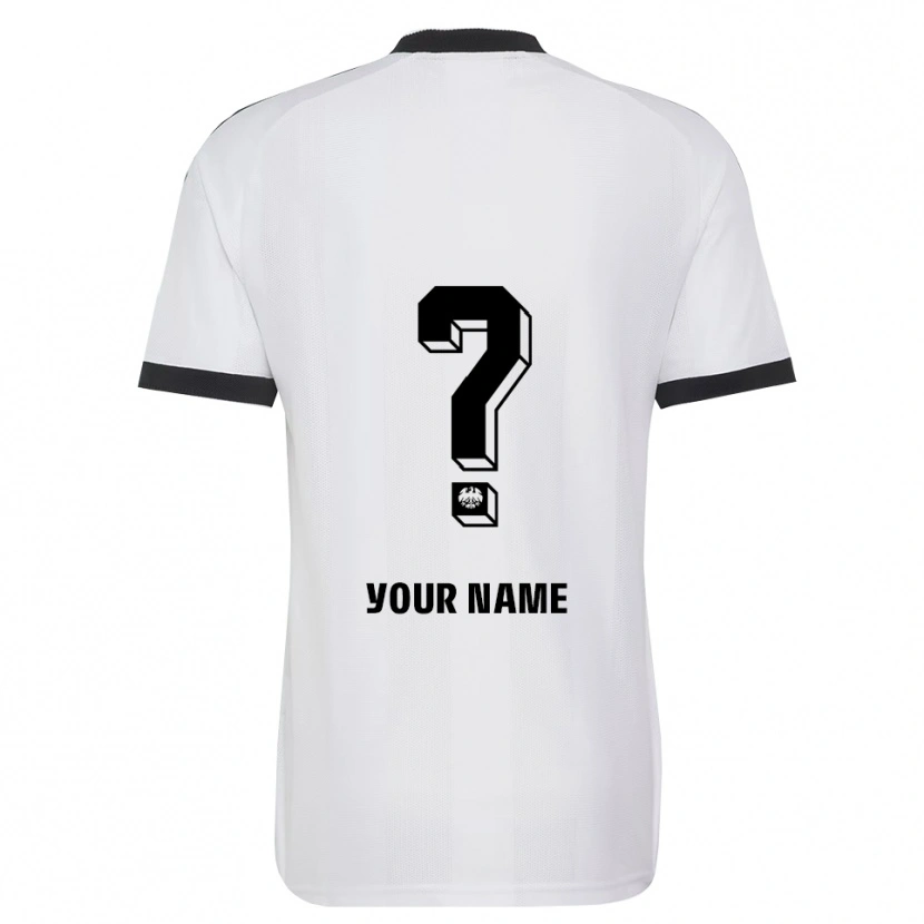 Danxen Kinder Ihren Namen #0 Schwarz Weiß Auswärtstrikot Trikot 2026/27 T-Shirt