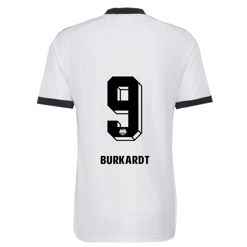 Danxen Kinder Jonathan Burkardt #9 Schwarz Weiß Auswärtstrikot Trikot 2026/27 T-Shirt