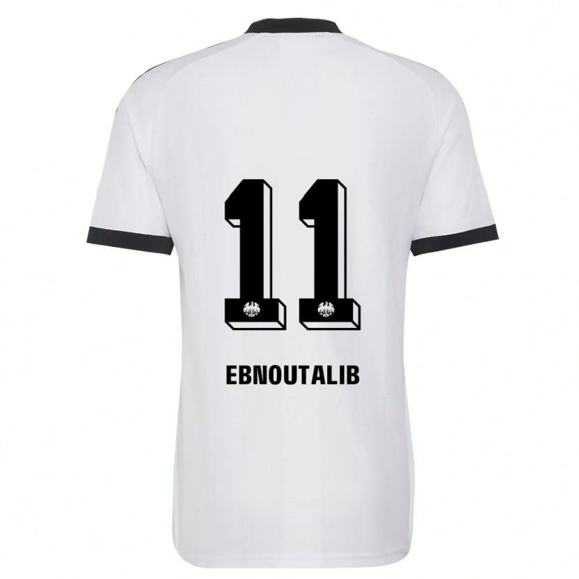 Danxen Kinder Younes Ebnoutalib #11 Schwarz Weiß Auswärtstrikot Trikot 2026/27 T-Shirt