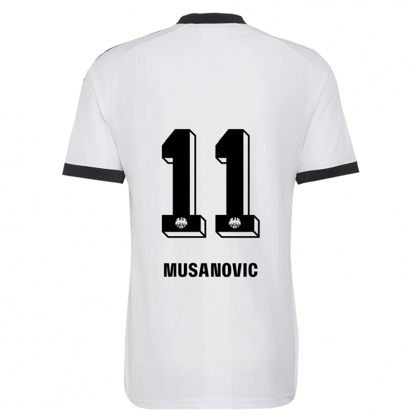 Danxen Kinder Haris Musanovic #11 Schwarz Weiß Auswärtstrikot Trikot 2026/27 T-Shirt