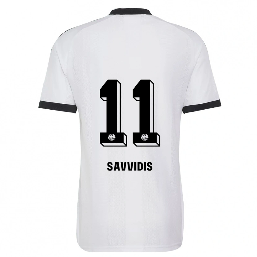 Danxen Kinder Rafail Savvidis #11 Schwarz Weiß Auswärtstrikot Trikot 2026/27 T-Shirt