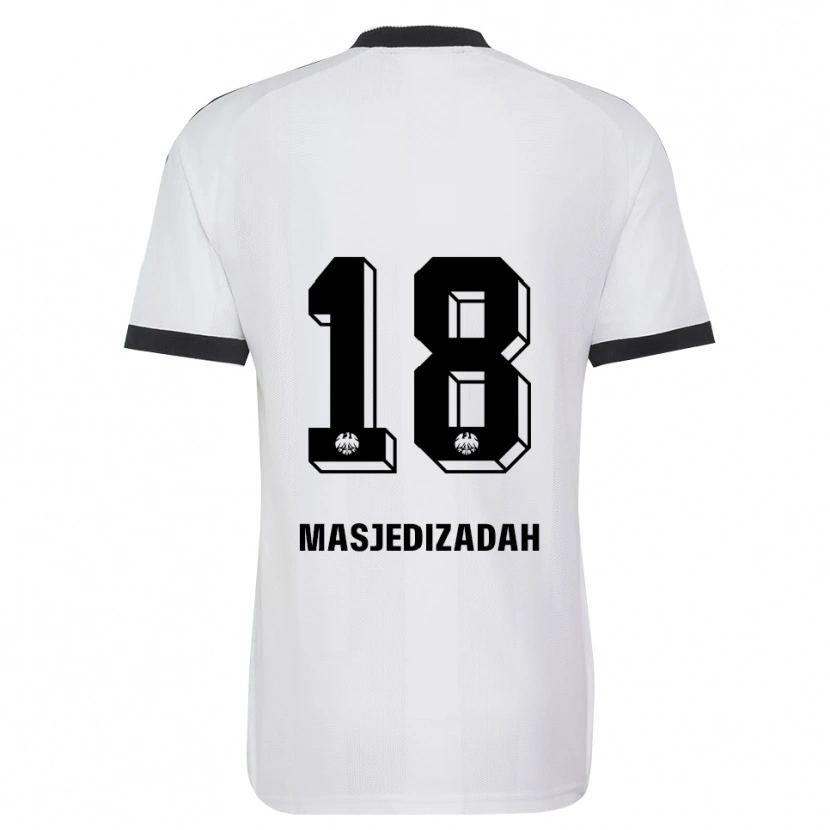 Danxen Kinder Abolfazl Masjedizadah #18 Schwarz Weiß Auswärtstrikot Trikot 2026/27 T-Shirt