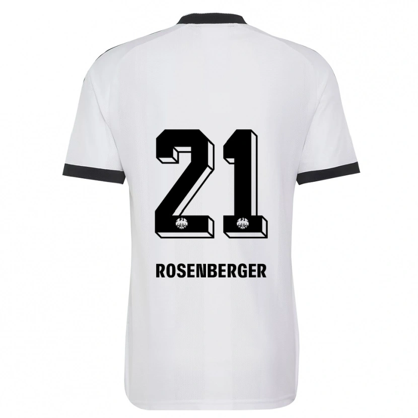 Danxen Kinder Robin Rosenberger #21 Schwarz Weiß Auswärtstrikot Trikot 2026/27 T-Shirt