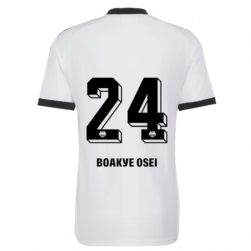 Danxen Kinder Derek Boakye Osei #24 Schwarz Weiß Auswärtstrikot Trikot 2026/27 T-Shirt