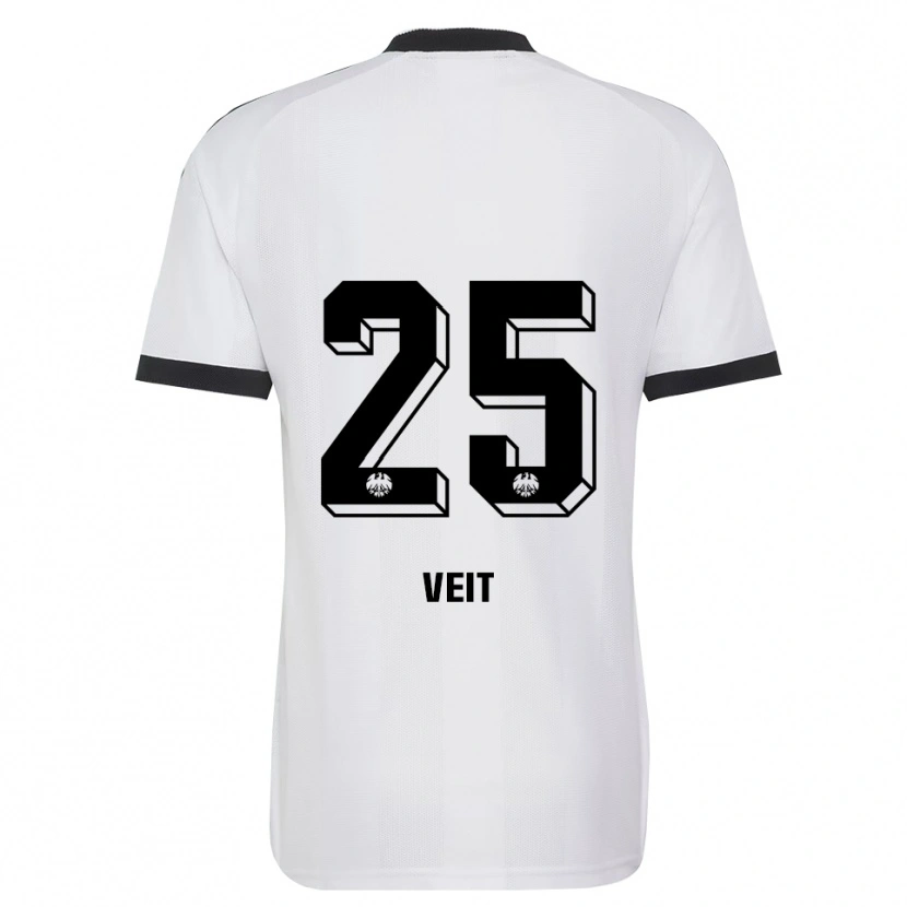 Danxen Kinder Jella Veit #25 Schwarz Weiß Auswärtstrikot Trikot 2026/27 T-Shirt