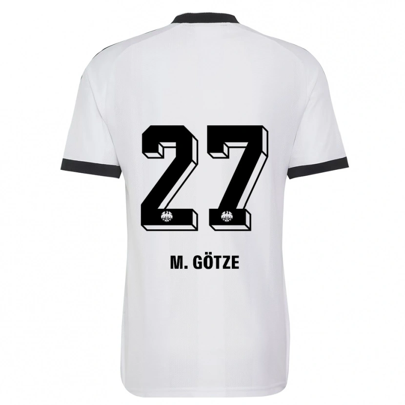 Danxen Kinder Mario Götze #27 Schwarz Weiß Auswärtstrikot Trikot 2026/27 T-Shirt