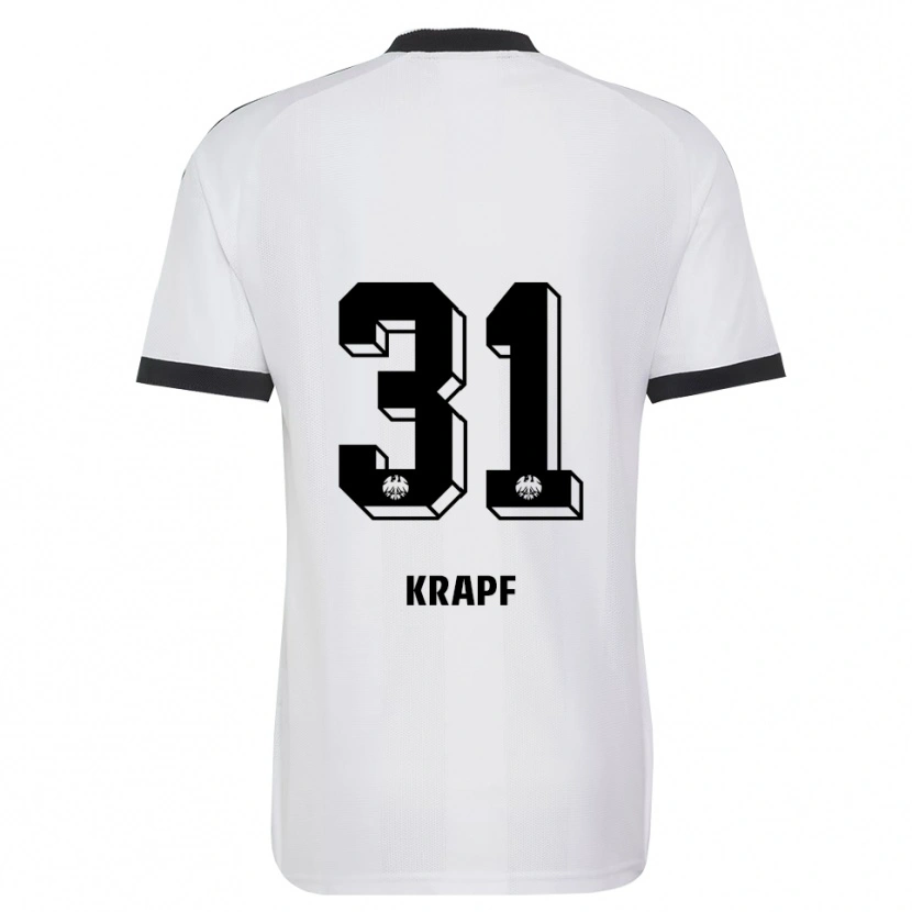Danxen Kinder Maximilian Krapf #31 Schwarz Weiß Auswärtstrikot Trikot 2026/27 T-Shirt