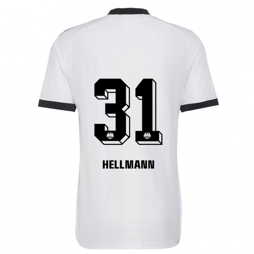Danxen Kinder Melvin Hellmann #31 Schwarz Weiß Auswärtstrikot Trikot 2026/27 T-Shirt